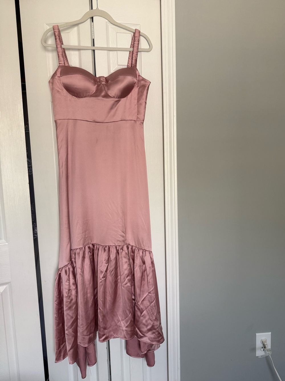 Women's Satin Slip Dress - Dusty Rose